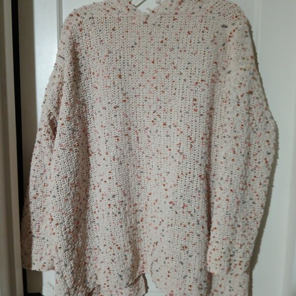 Moon & Madison (Size S) Oversized multicolor popcorn, confetti cardigan/sweater - Picture 7 of 8